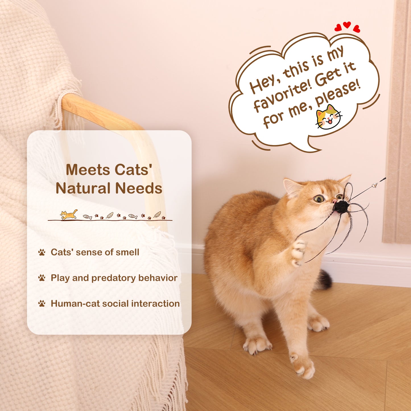 MewraThetify Cat Wand Toy (BioBugs)