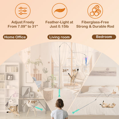 MewraThetify Cat Wand Toy (HuntMaster)