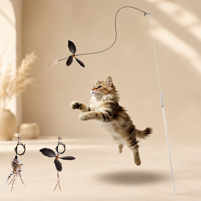 Spinning Cat Wand Toy (String Version)